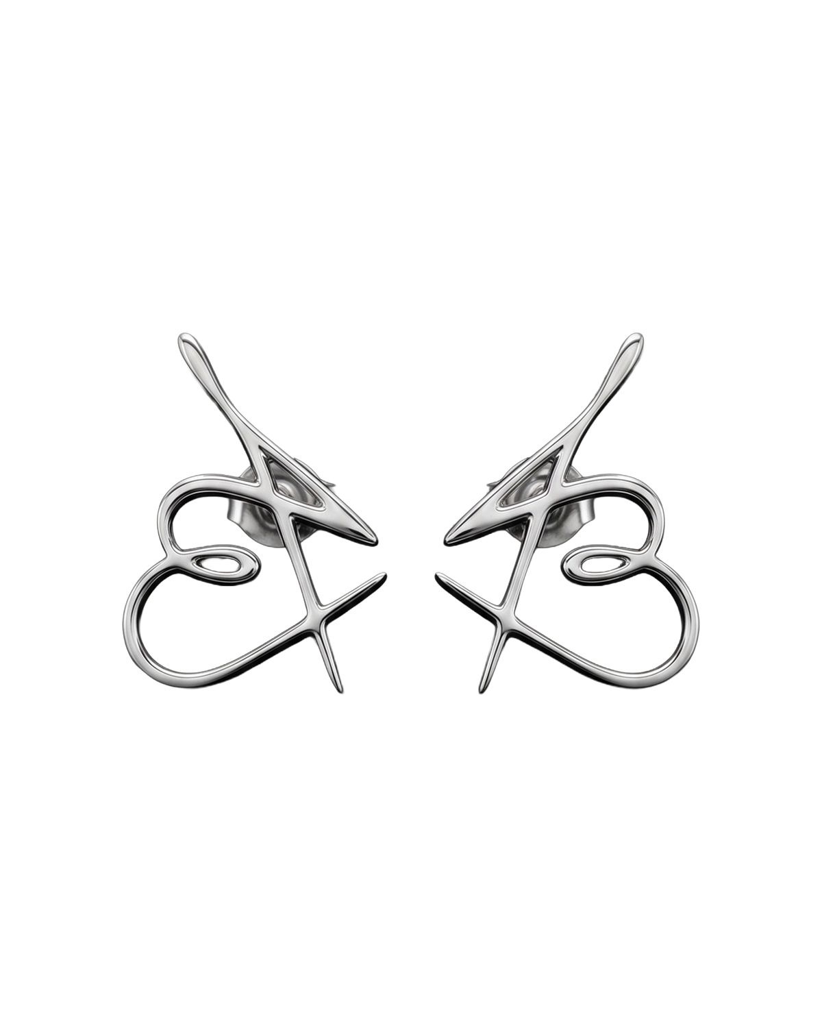 bambi EARRINGS LET IT B – kolczyki w kolorze białego złota
