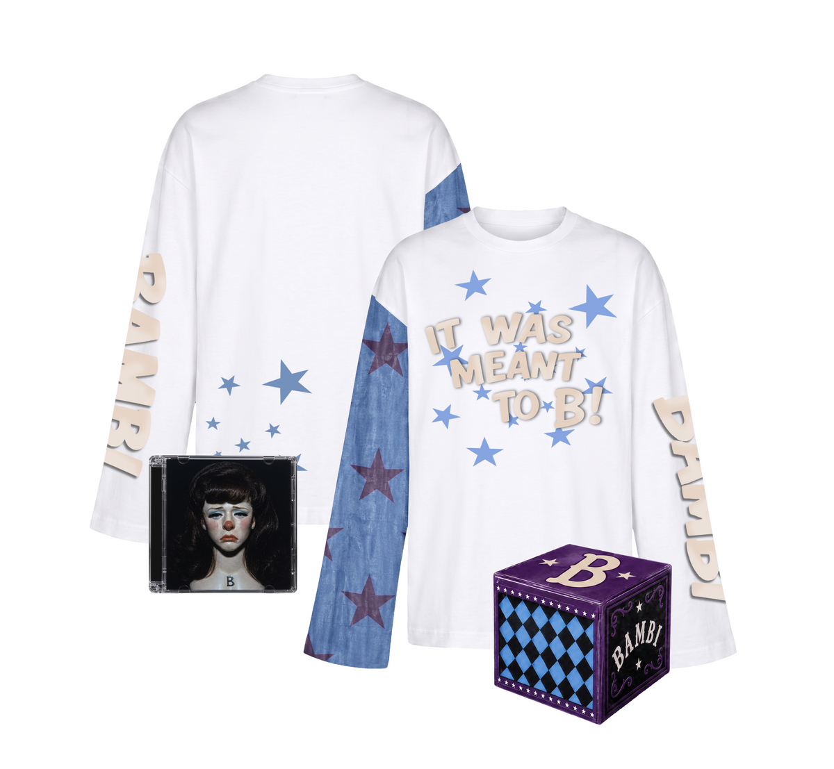 bambi BOX + LONGSLEEVE – preorder albumu „B” z białym longsleevem