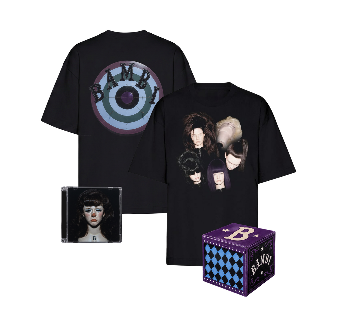 bambi BOX + T-SHIRT – preorder albumu „B” z czarnym T-shirtem